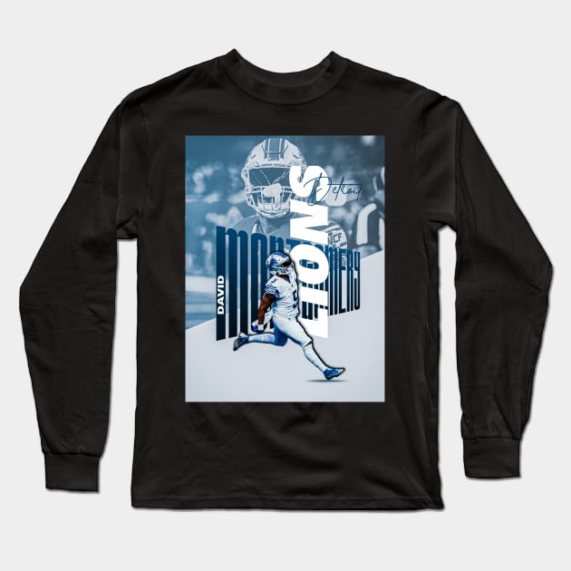 David Montgomery Long Sleeve T-Shirt by NFLapparel